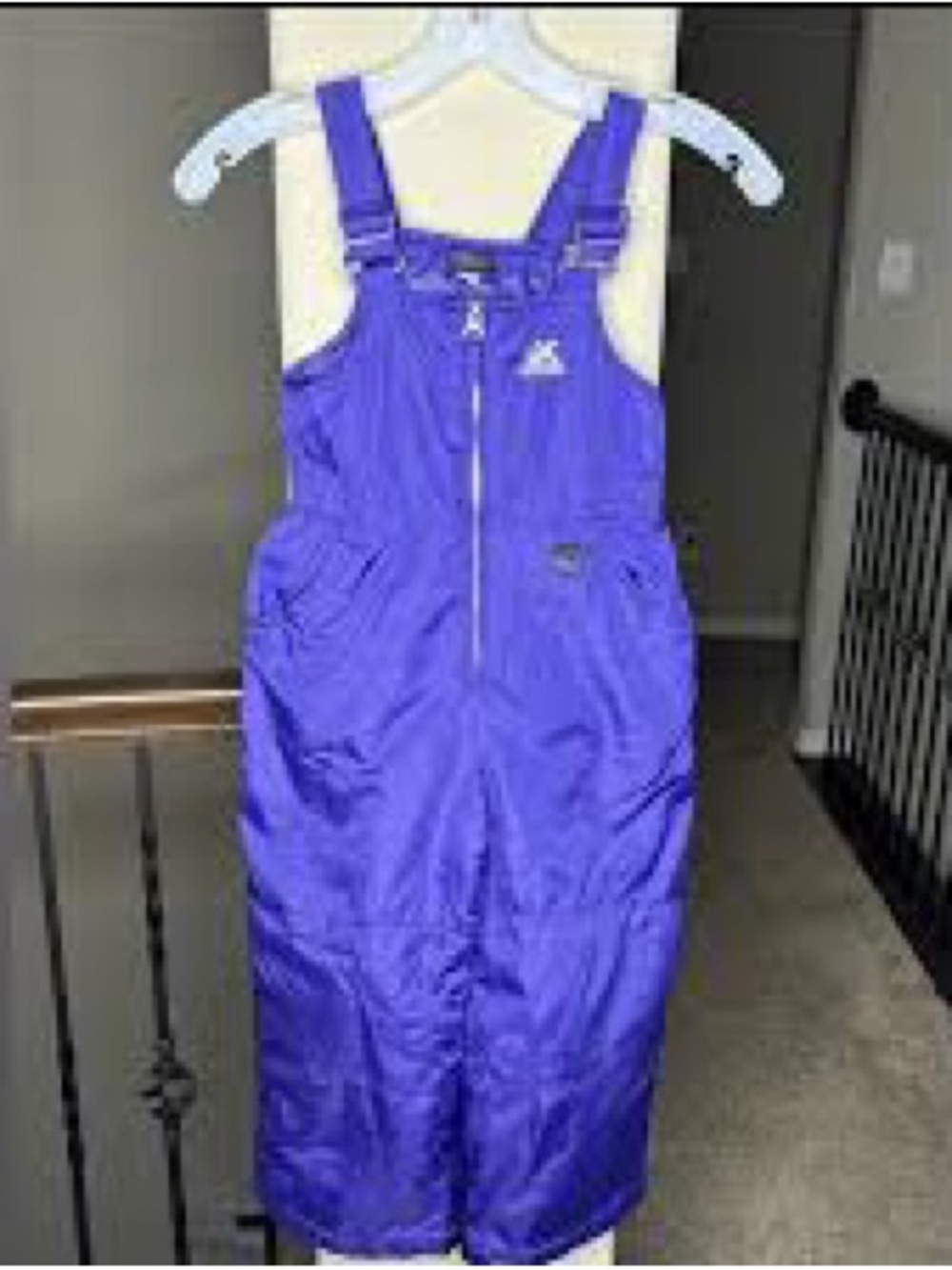 ❄️ Kids Size 6/7 Purple Insulated Snow Bib Overalls | Winter Snow Pants | EUC